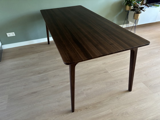 Image 1 of Walnut dining table Scandinavian design