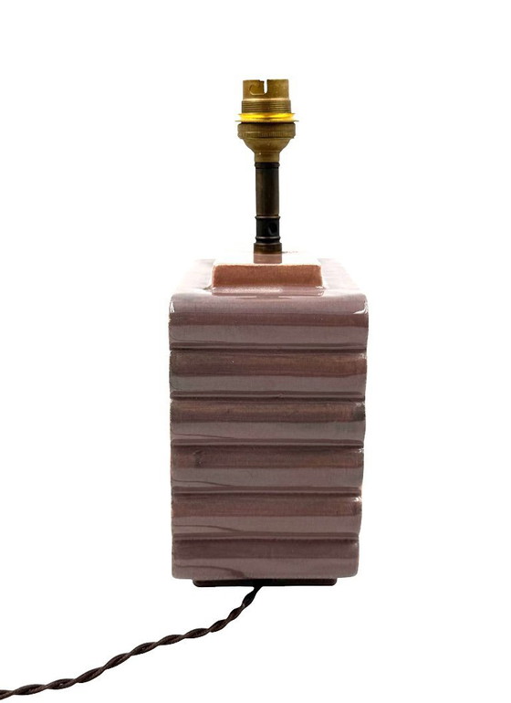 Image 1 of Art deco Keramik-Tischlampe, Andre Fau Boulogne Frankreich um 1940