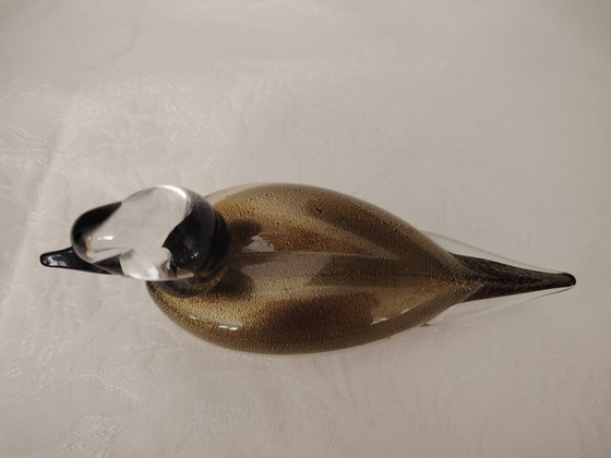 Image 1 of Anatra in vetro artigianale firmata Paolo Venini o Franco Vetrarti per August Wernecke