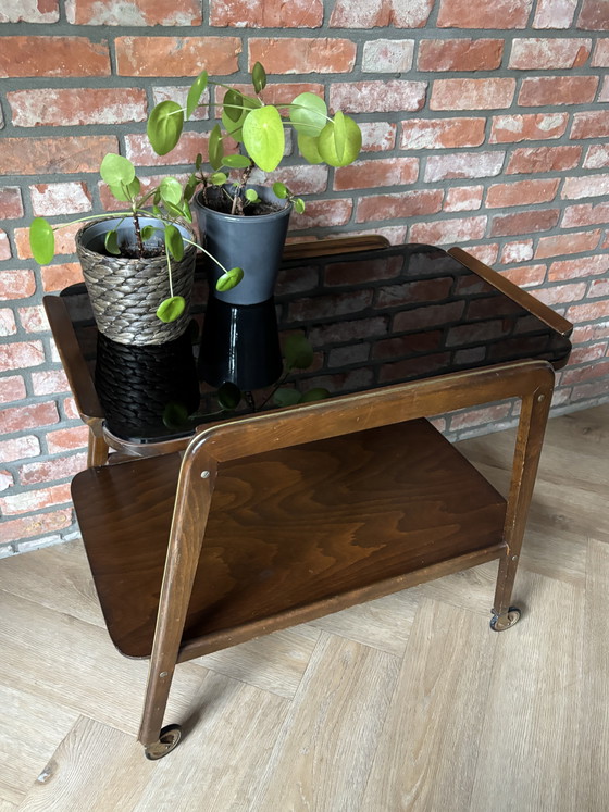 Image 1 of Carrello di servizio vintage degli anni '50 o '60, design danese Mid-Century Modern.
