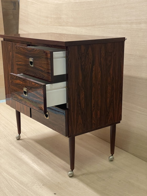 Image 1 of Vintage rosewood chest of drawers, Dutch design 1960s
