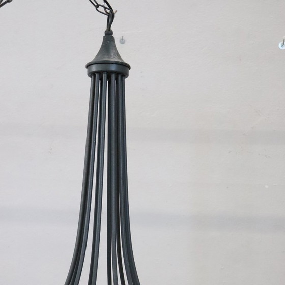Image 1 of Lampadario vintage di grandi dimensioni in ferro a forma di palloncino, 12 lampadine