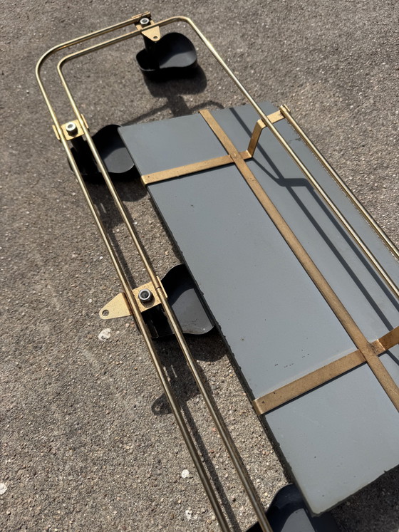 Image 1 of Porte manteau mural miroir années 60