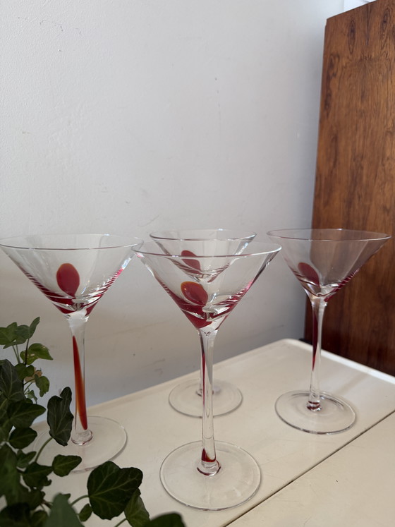 Image 1 of Swirline Red Cocktail glazen barware