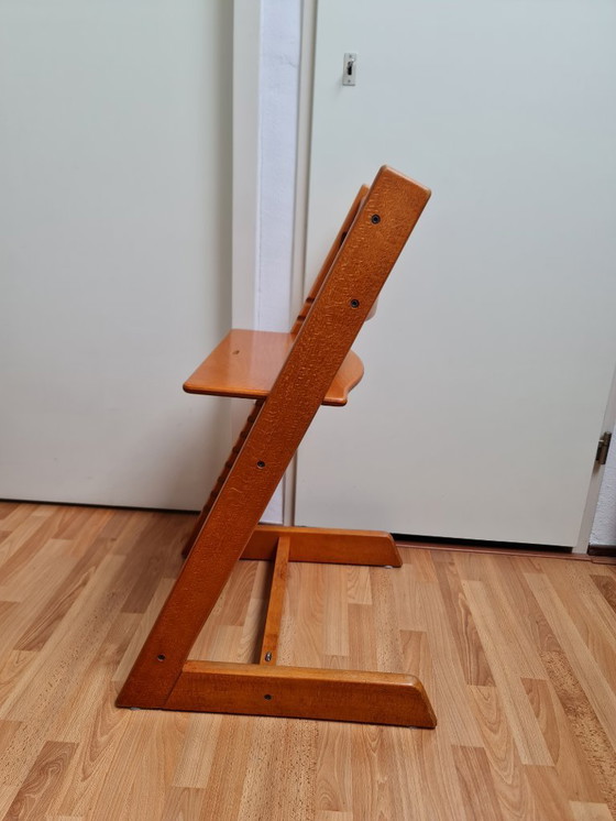 Image 1 of Tripp Trapp High Chair Glossy Oak Vintage Beautiful