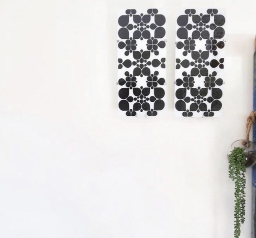 Set of 2 Panton design Vintage Ikea Design wall lamps