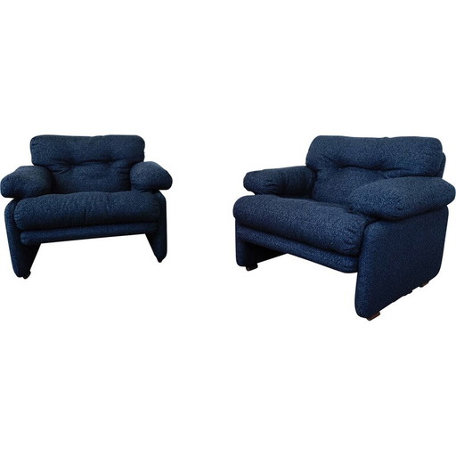 Coppia di poltrone vintage Coronado di Tobia e Afra Scarpa per B&B Italia, anni '60