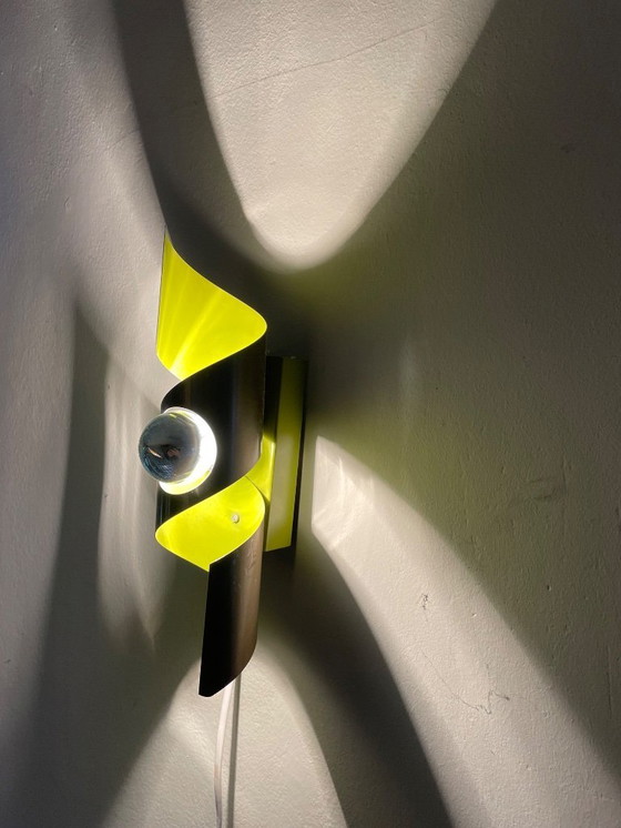 Image 1 of 2 wunderschöne Polam „wokke“l Wandlampen Space Age