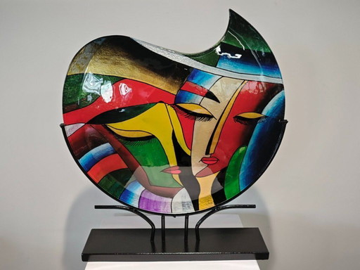 Italian vase glass artwork