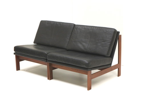 2x Moduline armchairs designed by Ole Gjerløv Knudsen & Torben Lind for Cado, 1960s