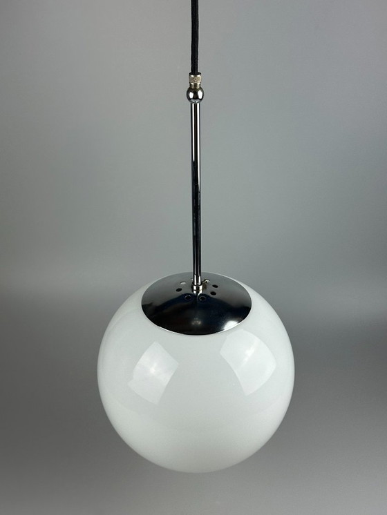 Image 1 of 60s 70s lamp ball lamp hanging lamp glass ceiling lamp space age design