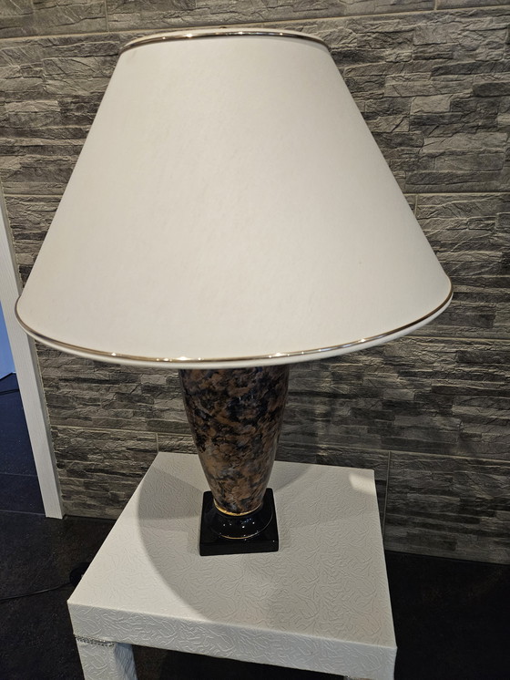 Image 1 of Stijlvolle keramische tafellamp in vintage stijl