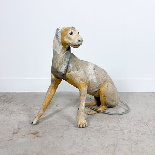 Vintage jachtluipaard taxidermie vorm van Yves Gaumetou, Frankrijk