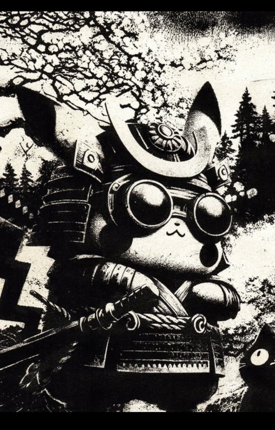 Image 1 of Kunstwerk Pikachu (Pokemon) Path of the Golden Thunder