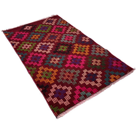 Image 1 of Vintage Anatolisch Turks Kelim Vloerkleed, 141 x 82cm
