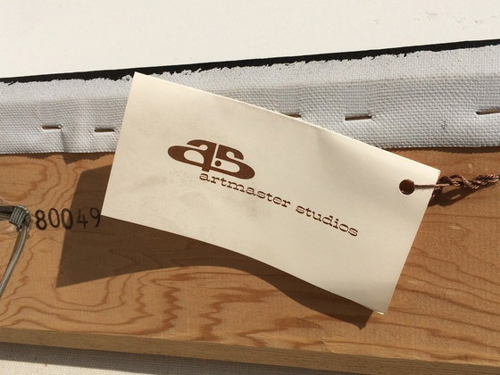 Image 1 of Large painting: Skyscrappers by FRANCO (USA) 80s (152x102)