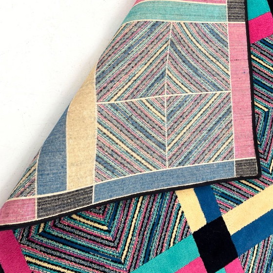 Image 1 of Tappeto in lana multicolore di Missoni, anni '80