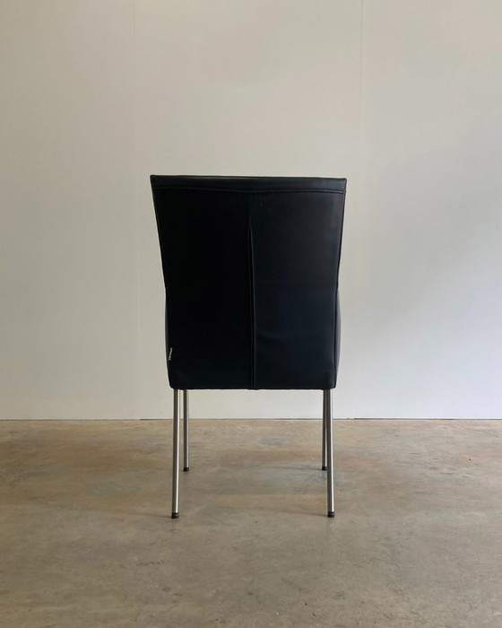 Image 1 of 4x Bert Plantagie Arc eetkamerstoel leer