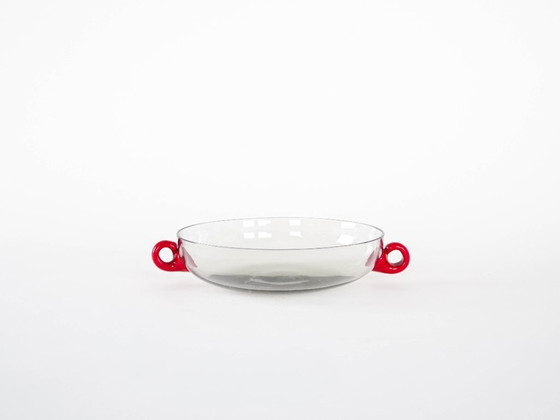 Image 1 of Glasschale, italienisches Design, 1970er Jahre, hergestellt in Italien