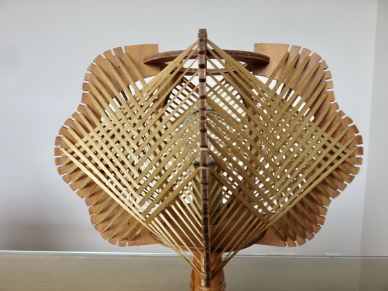 Image 1 of Lámpara escandinava de alambre y madera de los años 60 y 70