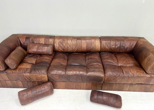 De Sede DS88 Sectional Sofa in Cognac Brown Leather - Switzerland, 1970s