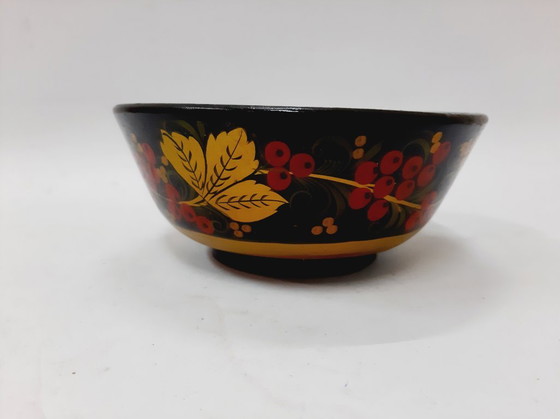 Image 1 of Vintage houten kom Hohloma, USSR