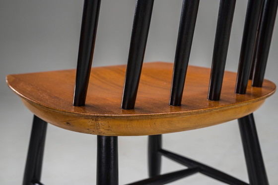 Image 1 of Fanett-Esszimmerstühle, Ilmari Tapiovaara zugeschrieben, 1960er Jahre, 5er-Set