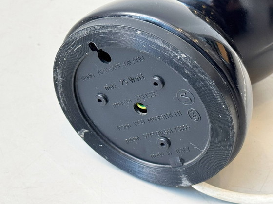 Image 1 of Eclisse table lamp in black by Vico Magistretti for Artemide, Italy, 1960s