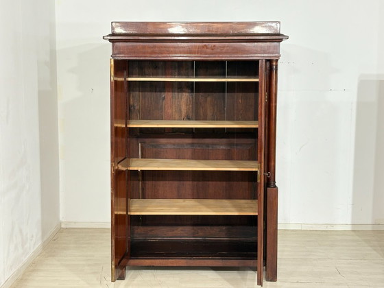 Image 1 of Armario/armario para ropa blanca Biedermeier muy bonito y de alta calidad, circa 1880.