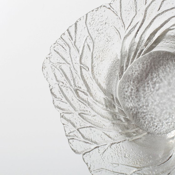 Image 1 of Mid-Century Finnish Glass Bowl: Lasisepät Mäntsälä 'Forest' Design