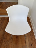 6 Sillas laterales Knoll Bertoia con estructura moldeada