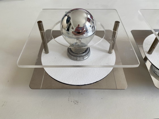 Disco-Wandleuchten von Jocelyne Trocmé – oxar, Plexiglass (photo 3 of 6)