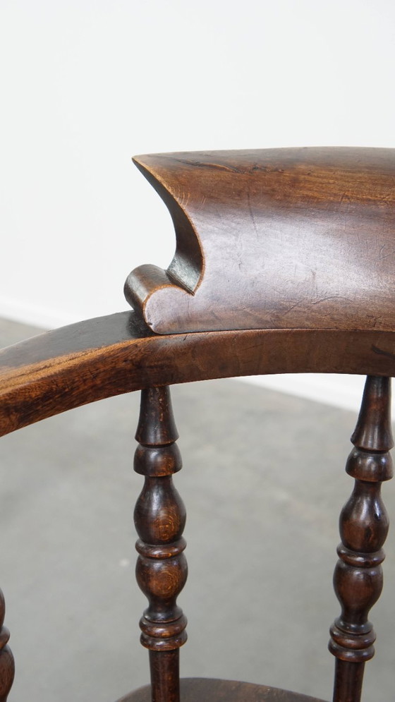 Image 1 of Englischer antiker Beistell-/Schreibtischstuhl/Kapitänsstuhl aus dem frühen 19. Jahrhundert