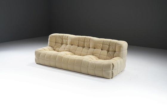 Image 1 of Stunning Kashima Sofa in original leather by Michel Ducaroy for Ligne Roset 1980