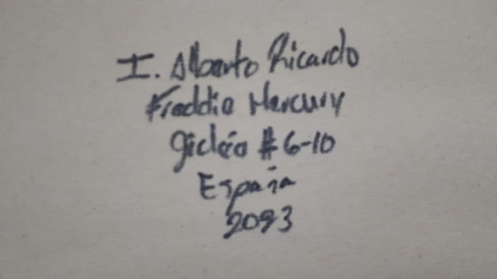 Alberto Ricardo - Freddie Mercury 3 - Artist's Lithograph – Lithographs & prints, Canvas (photo 7 of 13)