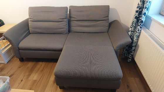 Canapé avec Chaises longues couleur taupe, W. Schillig, Textile, Modern (photo 8 sur 9)