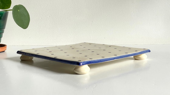 Image 1 of Sottobicchiere in ceramica con puntini St Clément VINTAGE