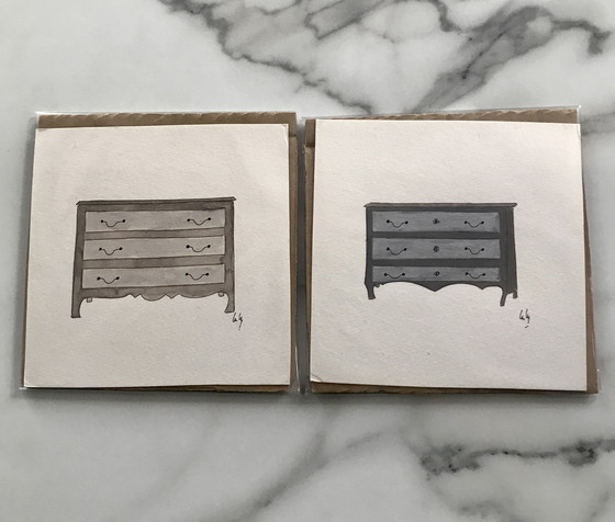 Image 1 of Aquarelles Meubles Laly