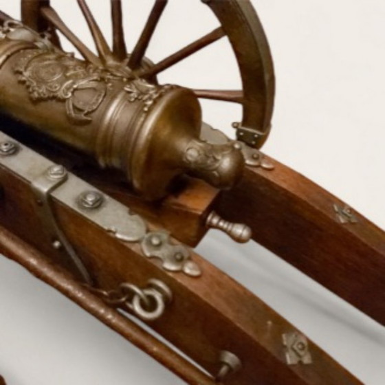 Image 1 of Große Miniaturkanone aus der Zeit Ludwigs XIV., handgefertigt nach einem Modell aus dem 17. Jahrhundert.