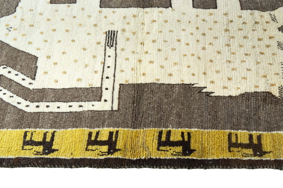 Image 1 of Handgeknüpfter Nomaden Gabbeh Teppich – 153 x 102 cm – Tiermotiv
