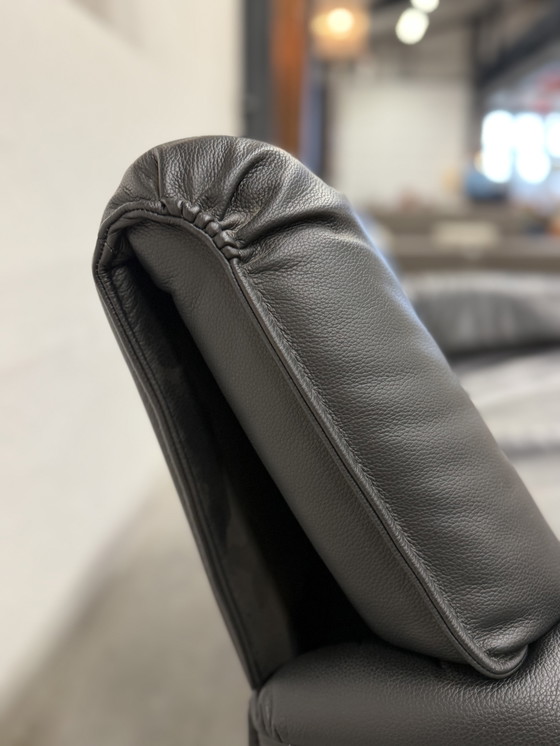 Image 1 of Leolux Bora Beta Sofa 2.5 Seater Black Leather