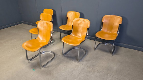Image 1 of Vintage eetkamerstoelen van Cidue, set van 6, jaren 70