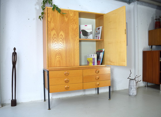 Image 1 of Mid Century Dresser Vintage Cabinet Highboard Hellerau Chest of Drawers