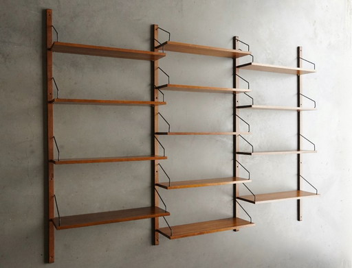 Mid-Century Danish Wall Unit by Poul Cadovius for Cado, 1960s