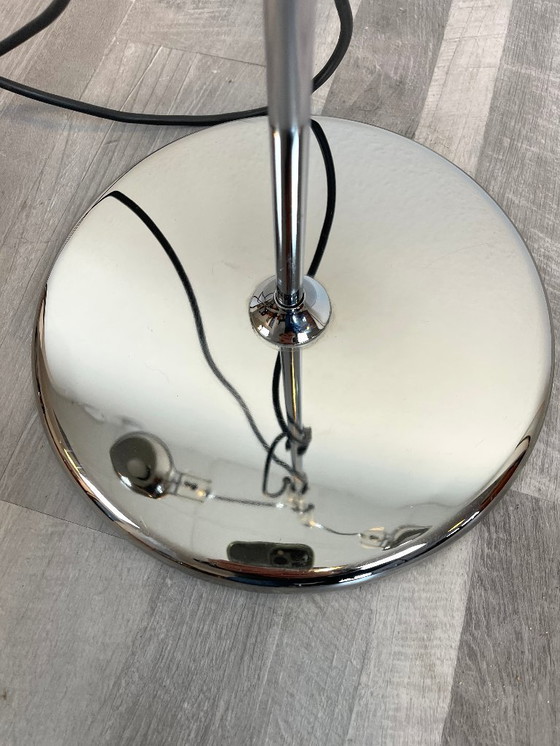 Image 1 of Space Age floor lamp, chrome, 2-light, globe spotlights