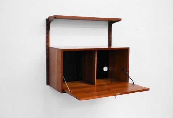 1/1 Poul Cadovius Royal System Secretary Bar Teak 60s, Wall cabinet, Wood, Brown (photo 7 of 12)