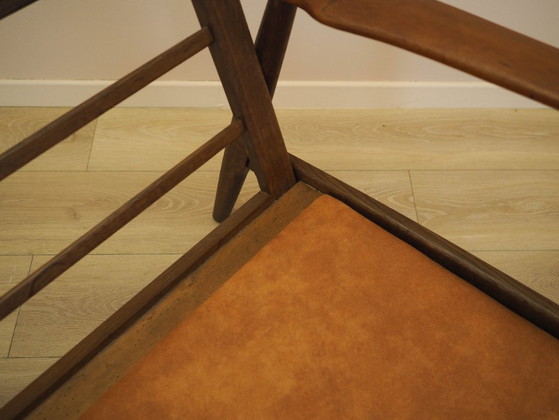Divano danese a due posti in rovere massello oliato, con rivestimento in pelle naturale, risalente agli (photo 20 of 20)
