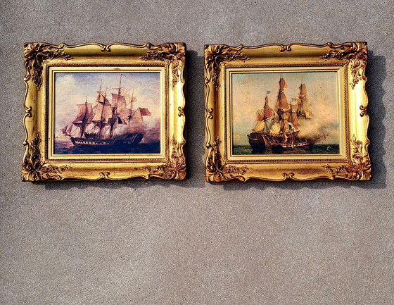 Image 1 of Louis Garneray, atribuido a - Captura de Kent/Captura de Lord Nelson