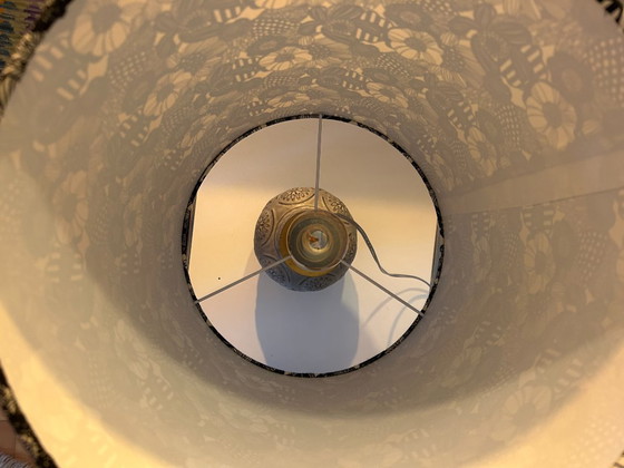 Image 1 of  2er Set brutalistische Keramik Vasenlampen, Bodo Mans für Bay Keramik, West Germany, 1960er