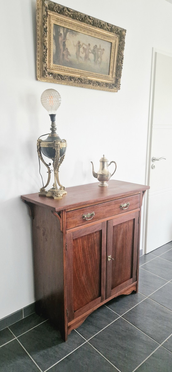 Image 1 of Mahoniehouten dressoir, gesigneerd Maple & Co - 19e eeuw